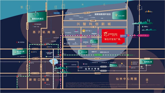 新生圩宝龙广场位置在哪?新生圩宝龙广场周边规划