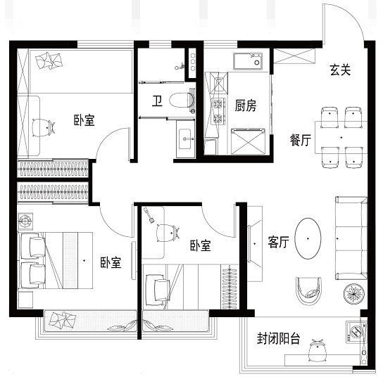 碧桂园星语海3室2厅