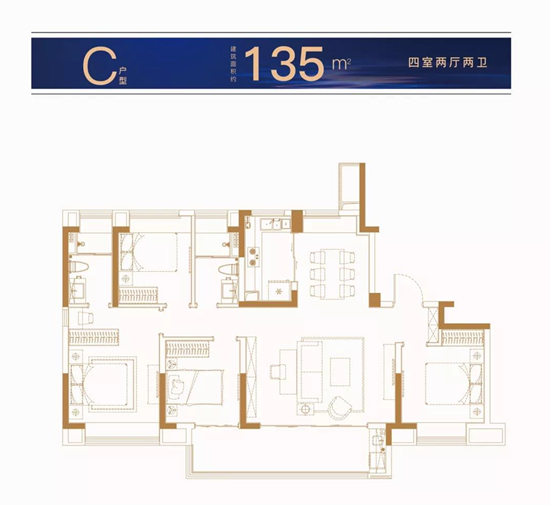 大华锦绣江来4室2厅2卫