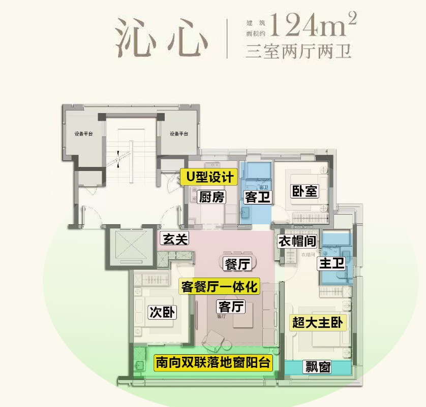 绿城金基沁百合3室2厅
